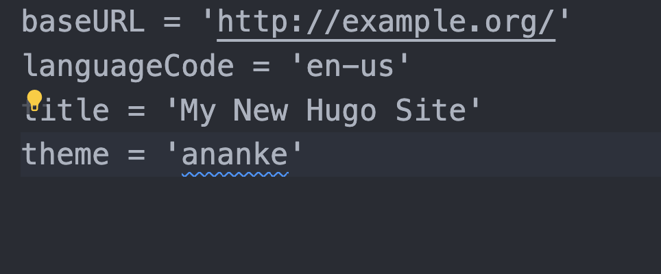 Adding Theme in config